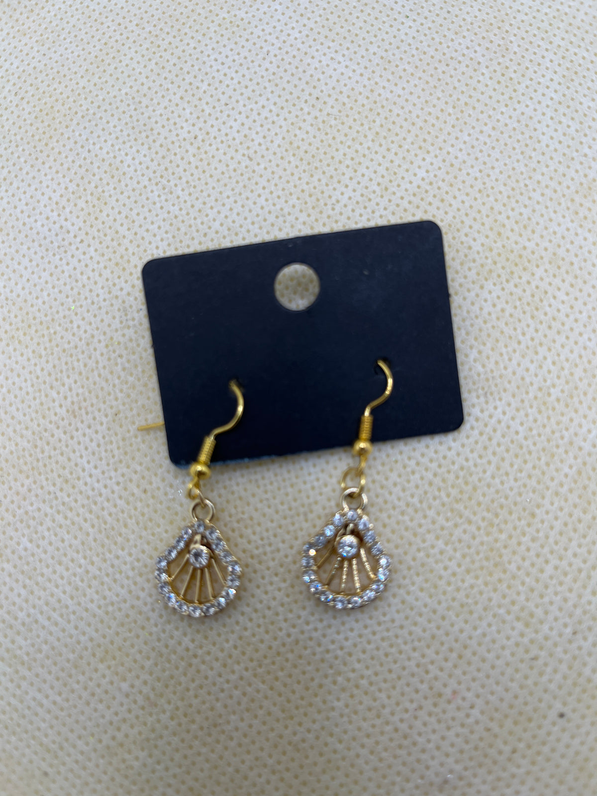 Rhinestoned Dangle Earrings
