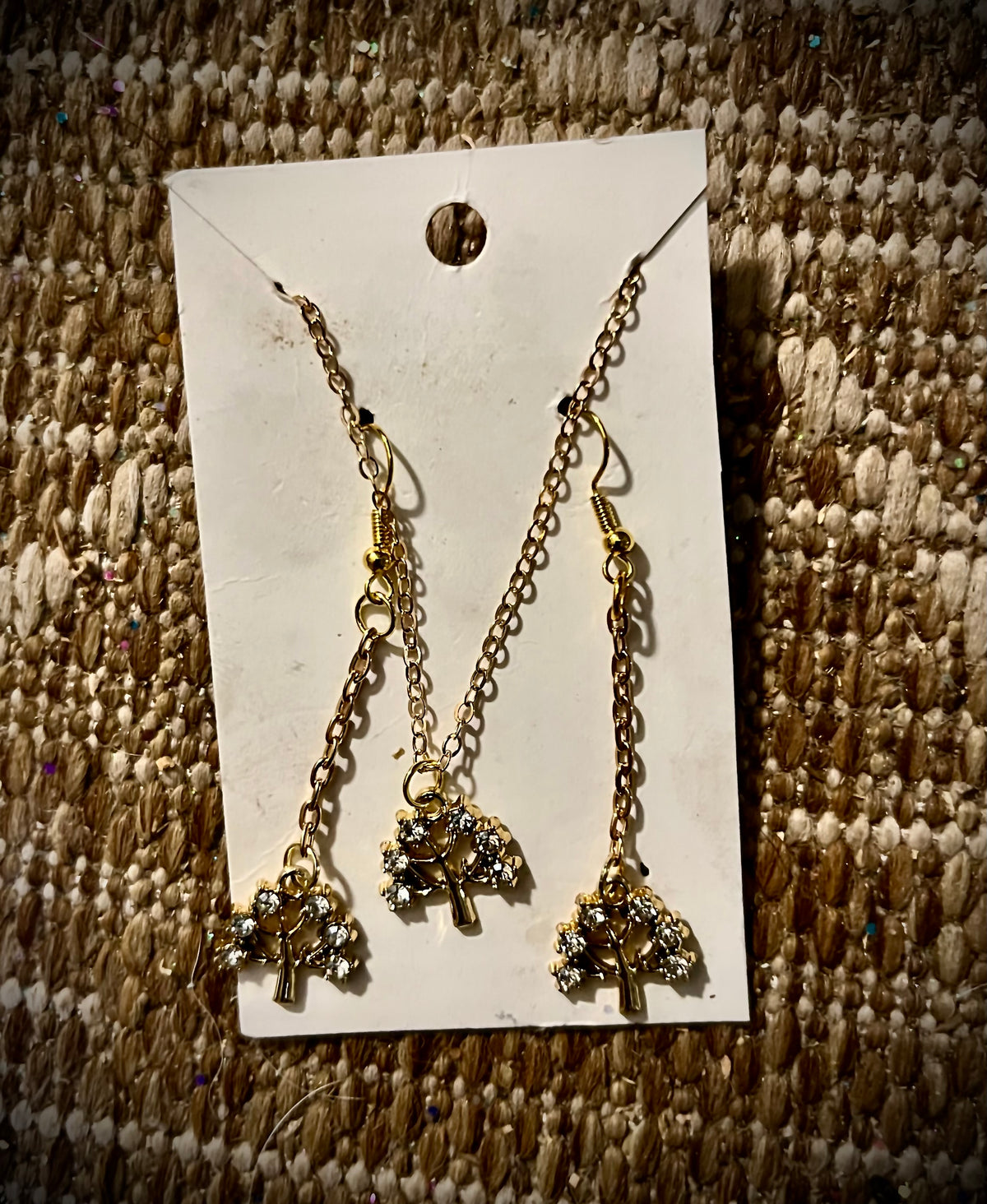Rhinestone Trees Design Matching Set