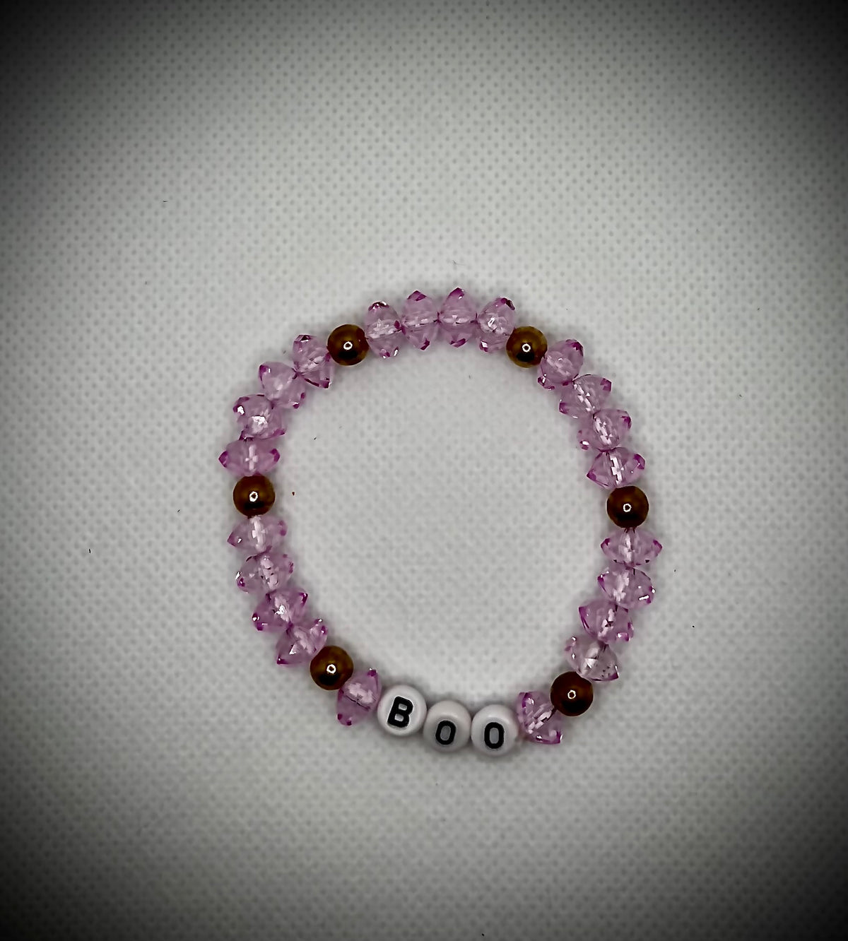 Purple Burst “Boo” Stretch Bracelet