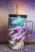Rainbow Clouds 32 ounce Stainless Steel Epoxy Resin Tumbler