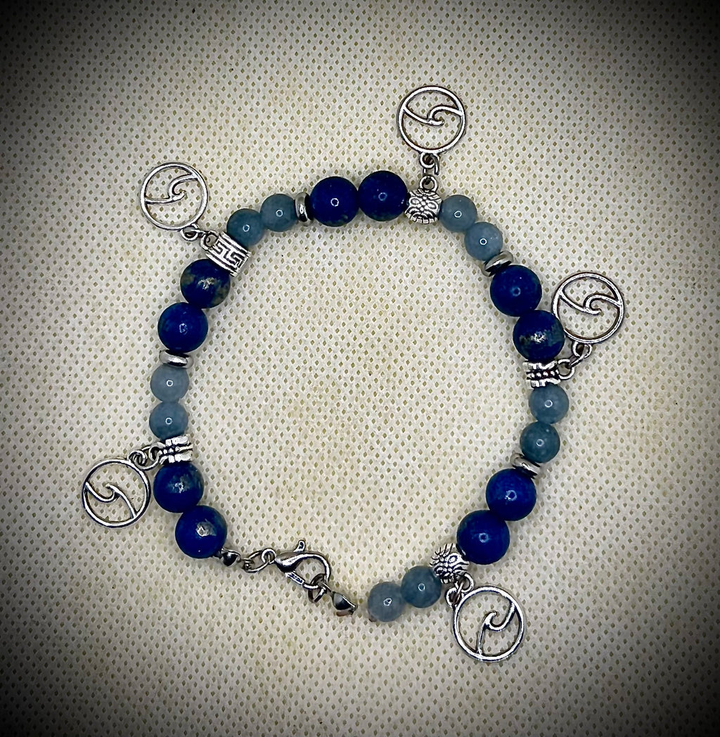 Ocean Waves 8mm Beaded Bracelet