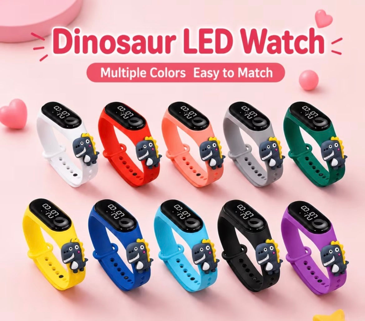 Kids LED Dinosaur Watch