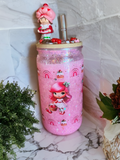 Strawberry Shortcake 16 ounce Snowglobe Tumbler