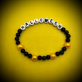 Pearlescent Bead “Halloween” Stretch Bracelet