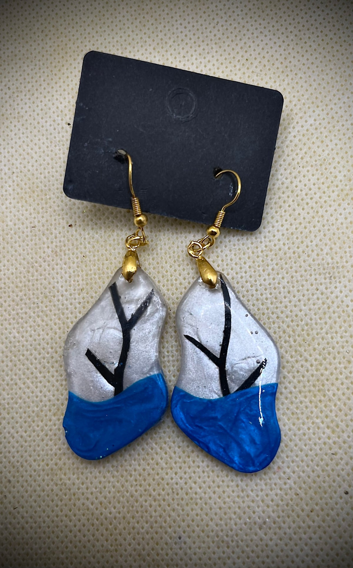 Tree in Water Dangle Earrings