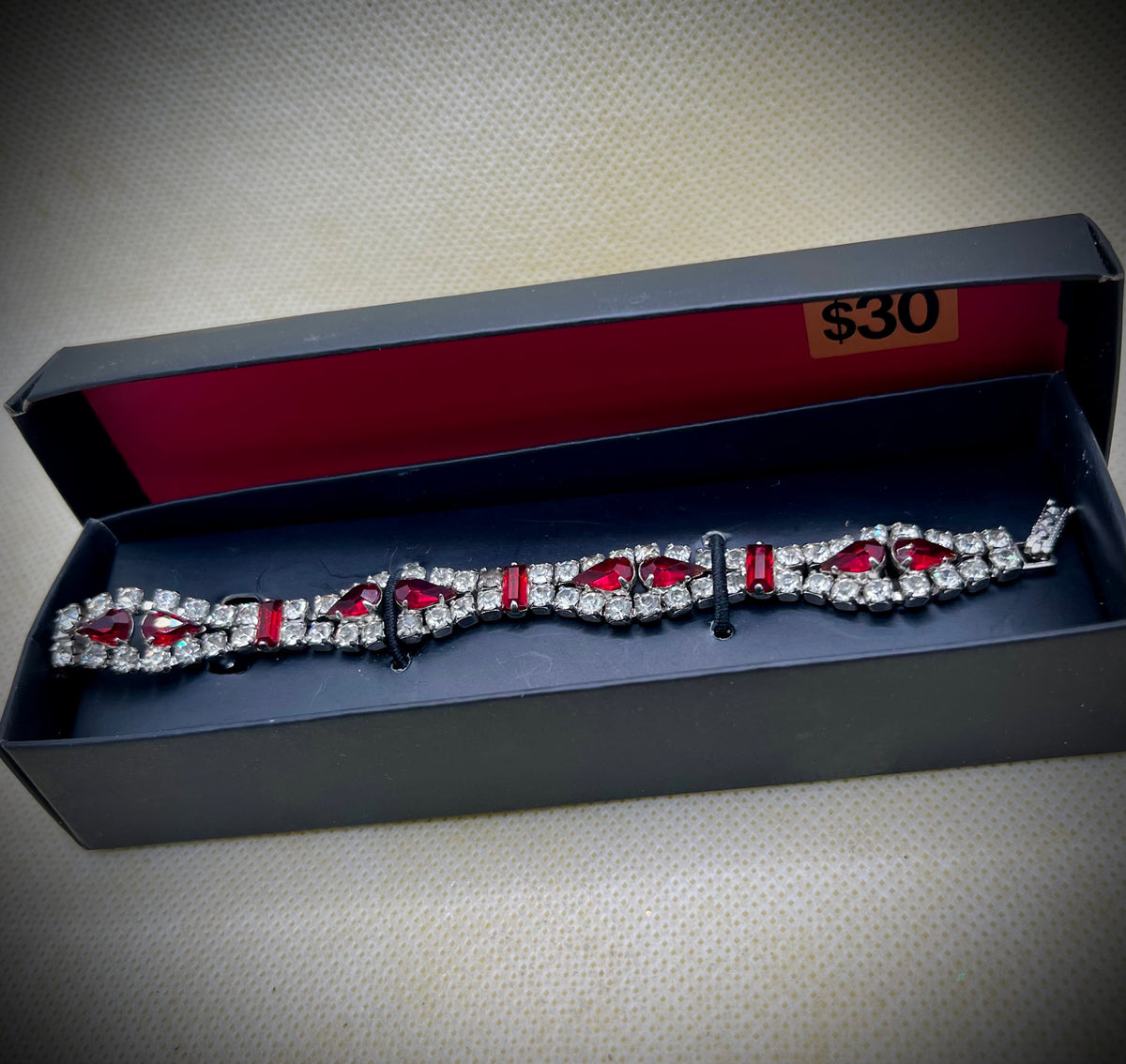 Ruby & Cubic Zirconia Fancy Bracelet