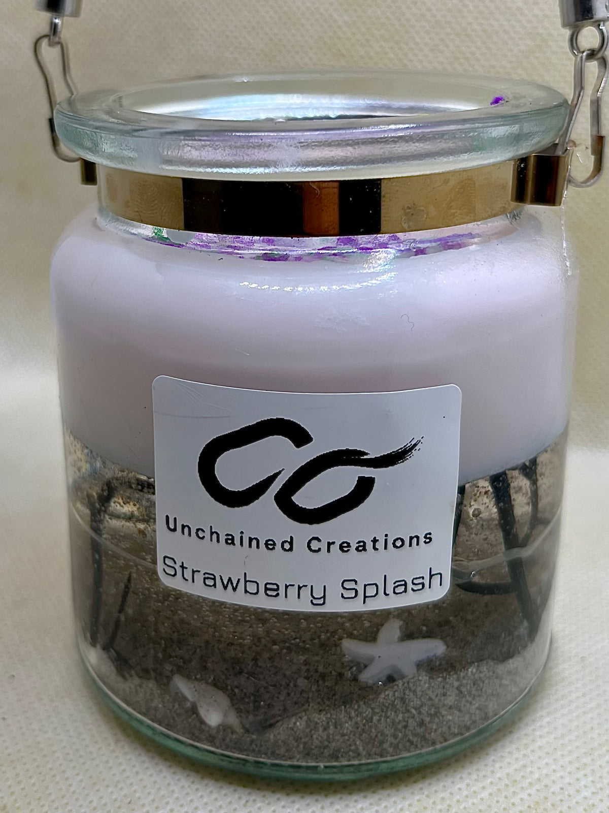 Ocean Inspired 12 ounce Gel/Soy Hanging Candle