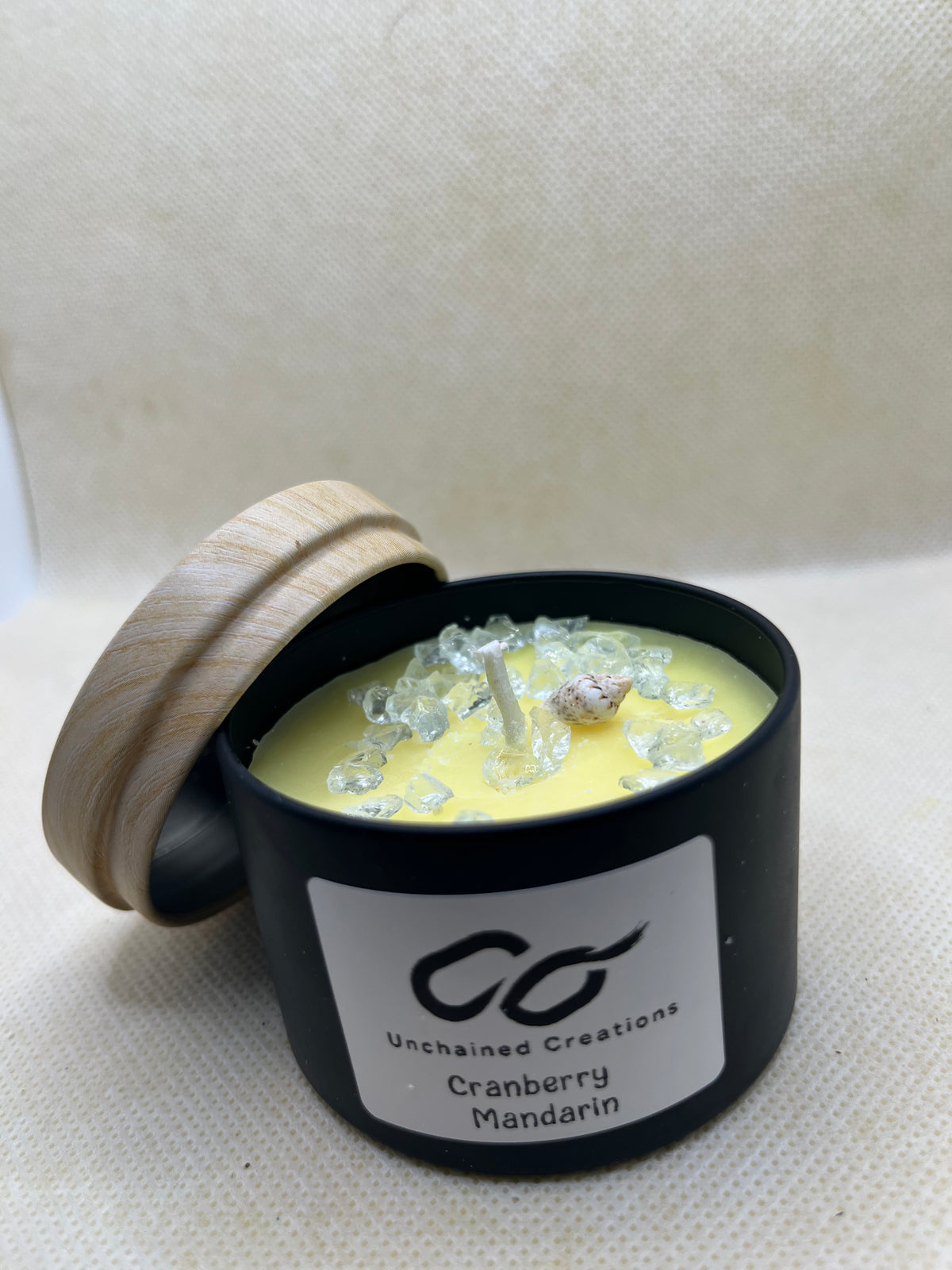 “Cranberry Mandarin” 4 ounce soy wax candle