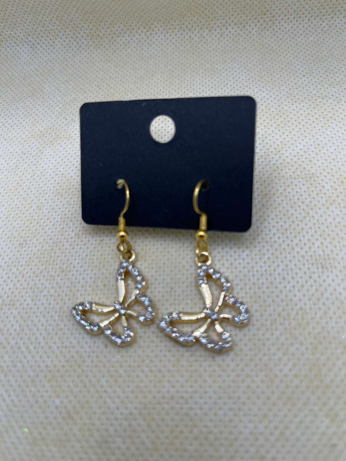 Rhinestoned Dangle Earrings