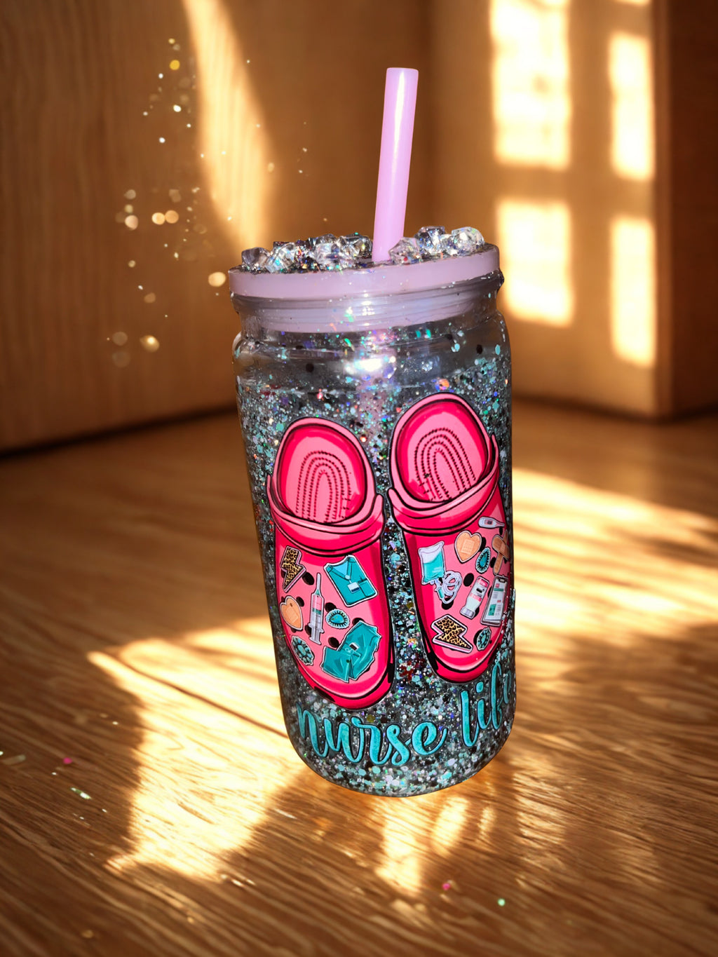 Nurse Life 16 Ounce Snowglobe Tumbler