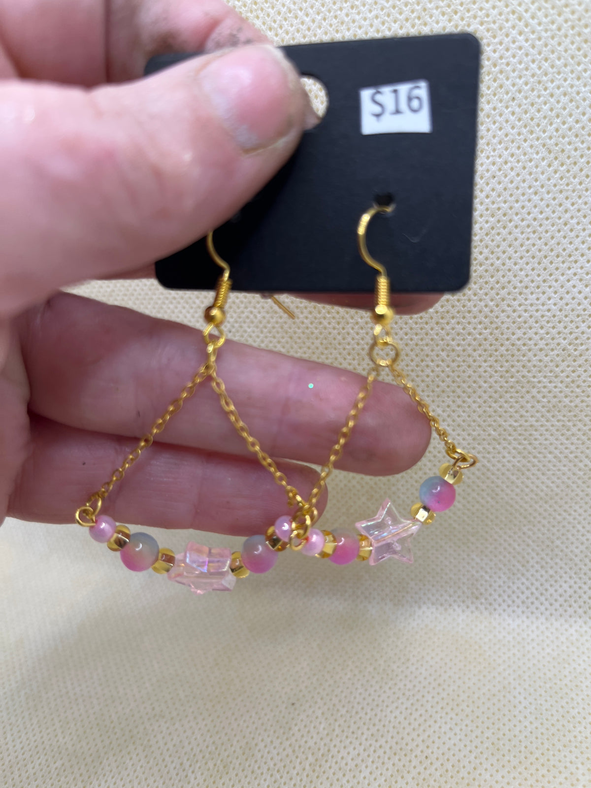 Boucles d'oreilles chandelier perlées