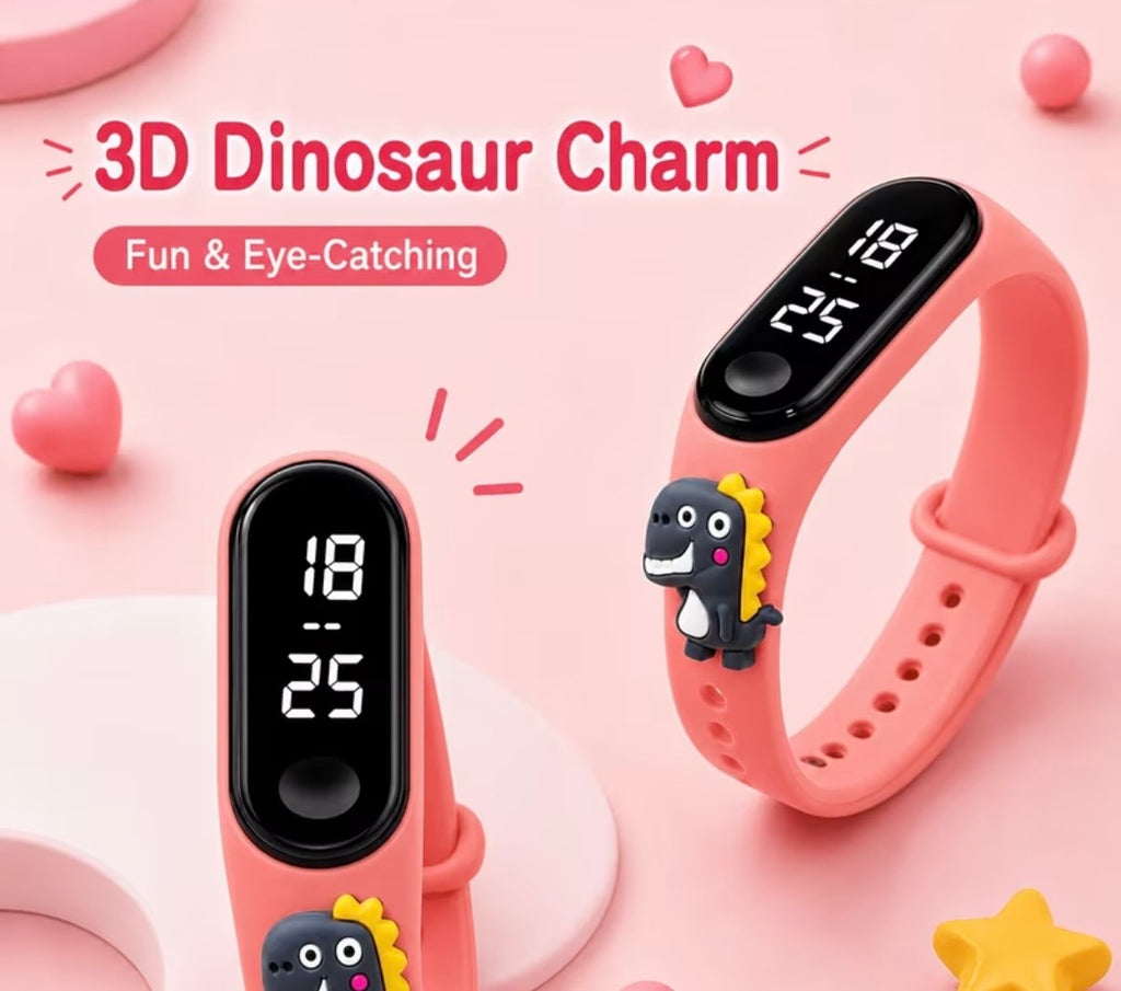 Kids LED Dinosaur Watch