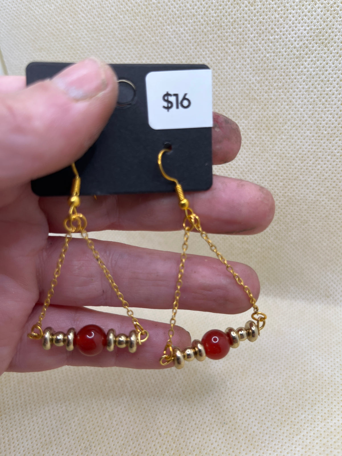 Boucles d'oreilles chandelier perlées