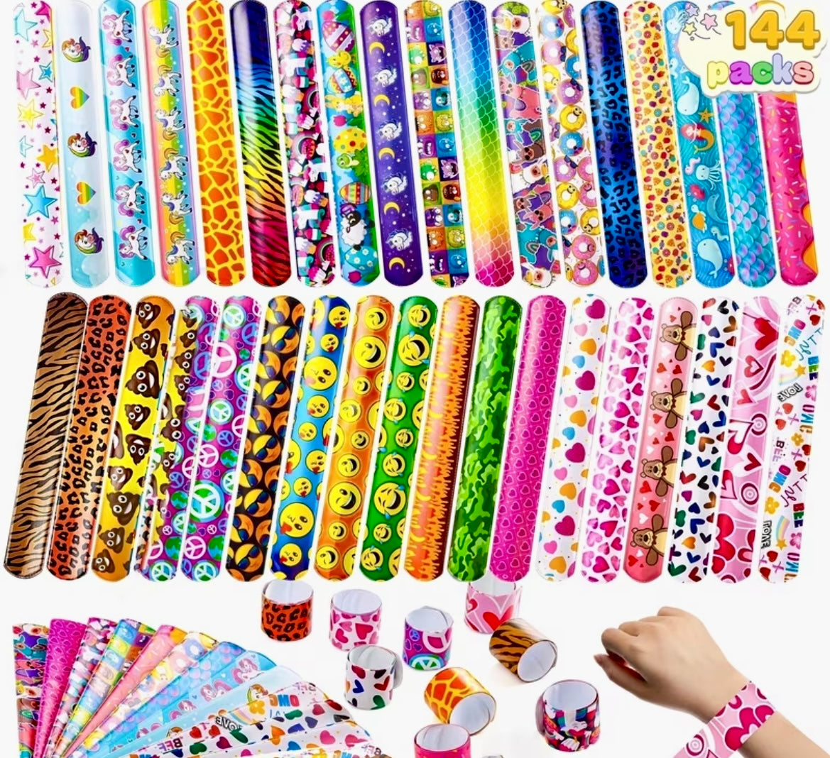 Unisex Kids Slap Bracelets