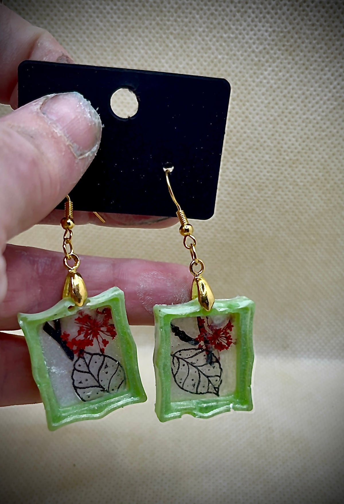 Picture frame Dangle earrings