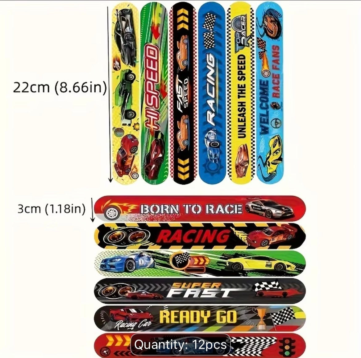 Bracelet claque voiture de course