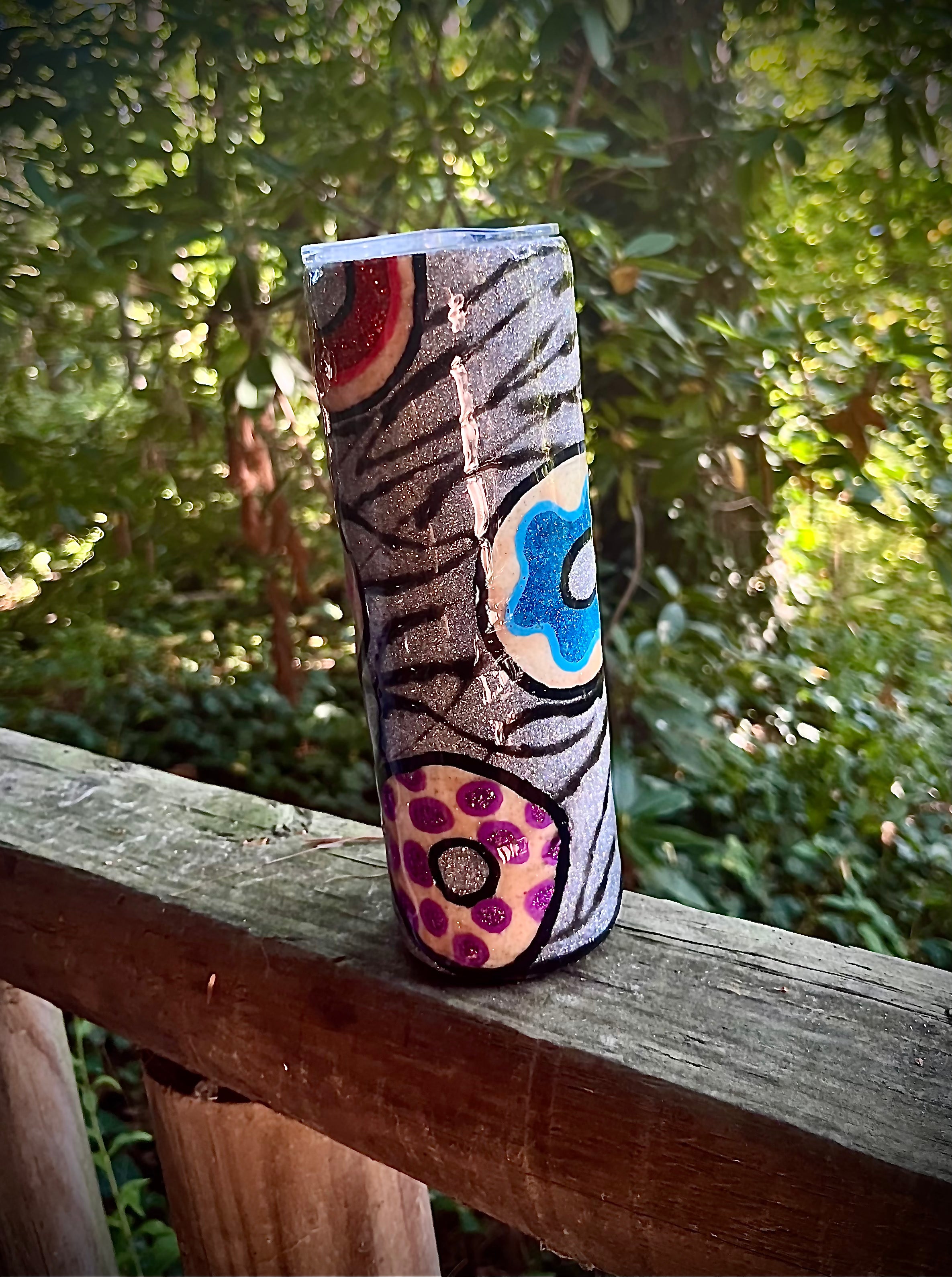 20-Ounce Donut Lovers Stainless Steel Epoxy Resin Tumbler