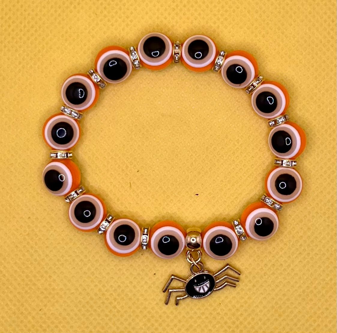 Eyeball Spider Halloween Bracelet - Unchained Creations