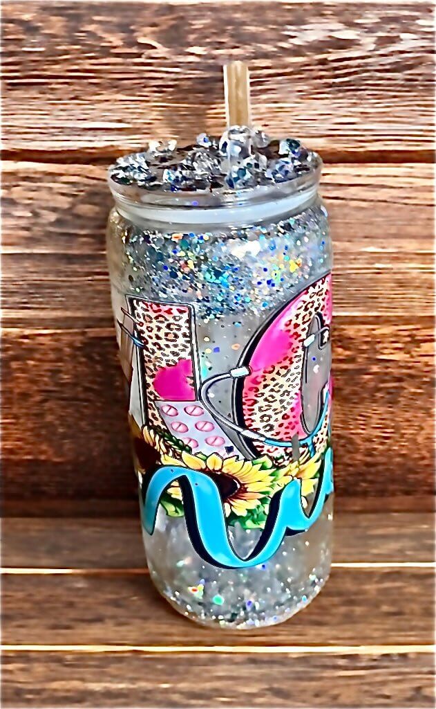 “ICU Nurse” 16 ounce Snowglobe Tumbler - Unchained Creations