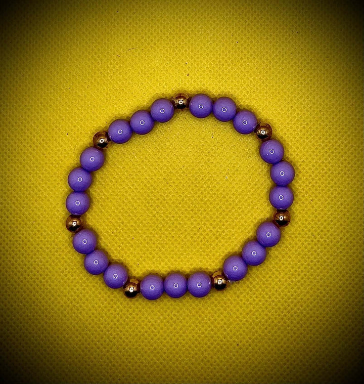 Light Purple Beaded Bracelet - Unchained Creations