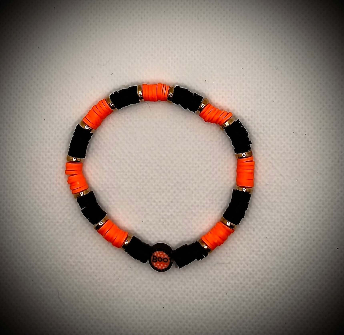 polymer Clay ‘Fall’ “Boo” Bracelet - Unchained Creations