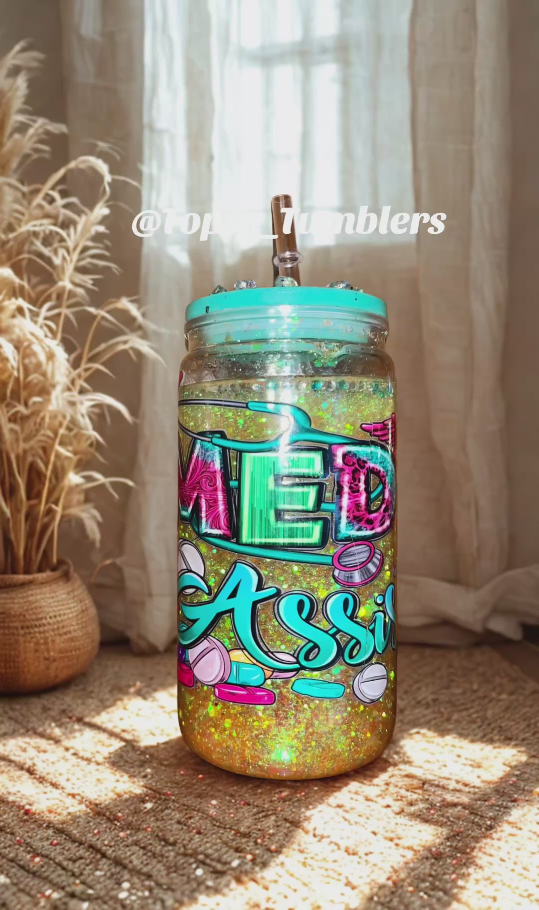 “Medical Assistant” 16 ounce Snowglobe Tumbler