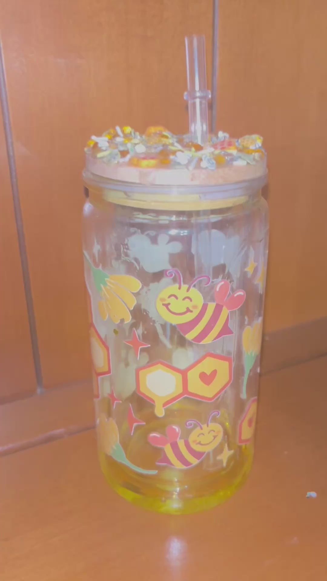 Honey Drip 16 ounce Snowglobe Tumbler
