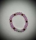 Purple Burst “Boo” Stretch Bracelet - Unchained Creations