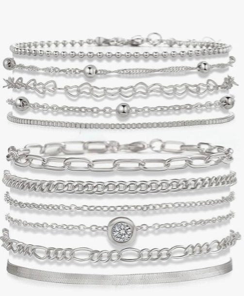 Handcrafted silver bangle bracelets